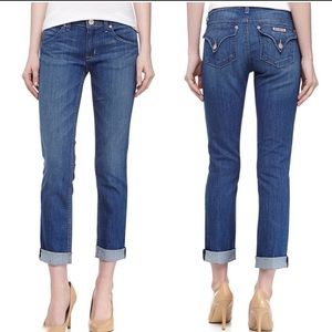 Hudson bacara straight leg cuffed jeans as 32
